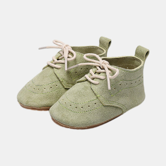 Green Suede Baby Boots (11-13cm)