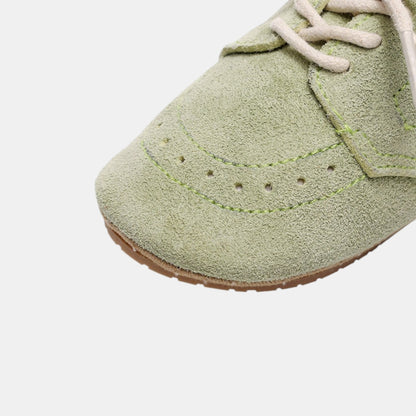 Green Suede Baby Boots (11-13cm)