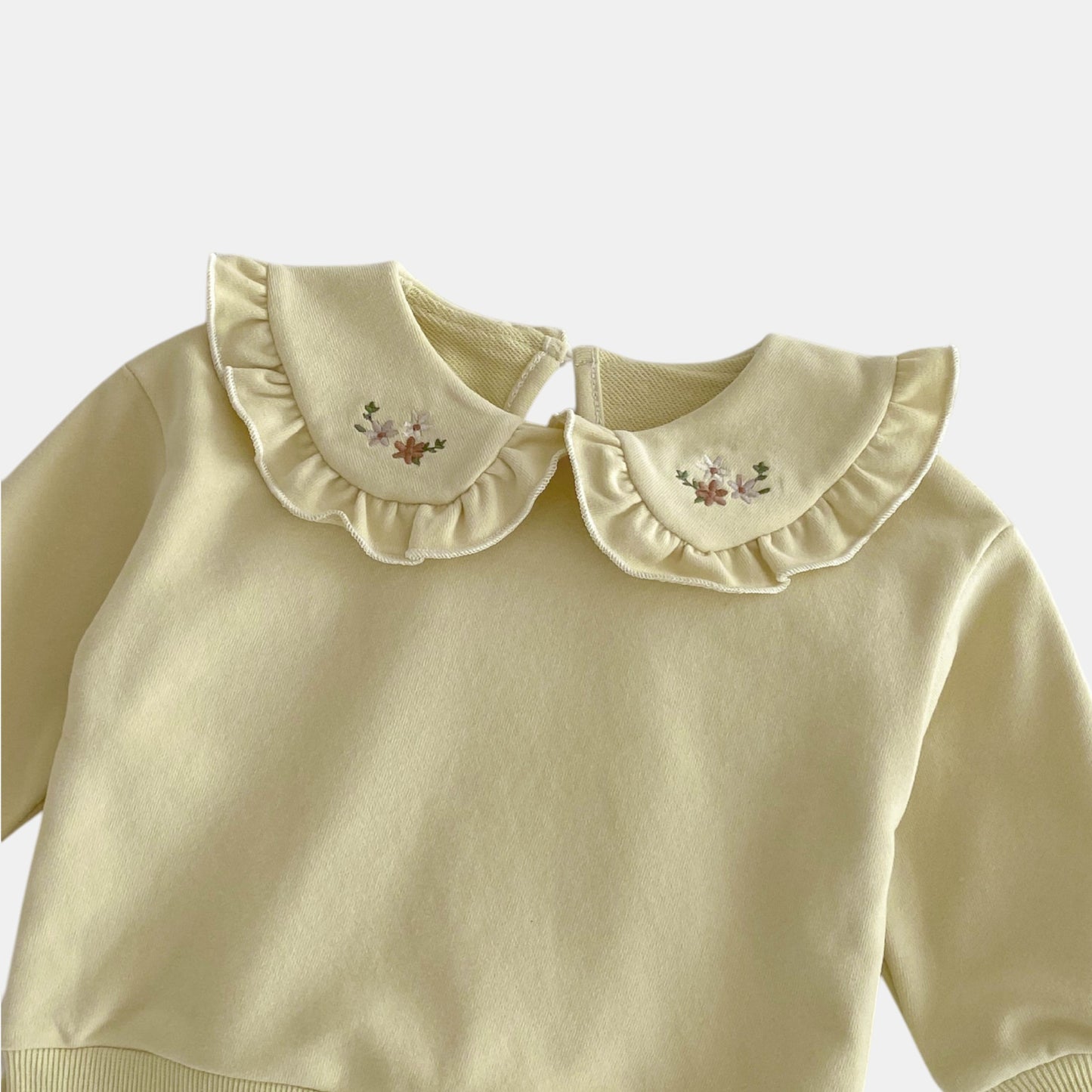 Hana Ruffle Cotton Lounge Set, Light Green (6m-4yrs)