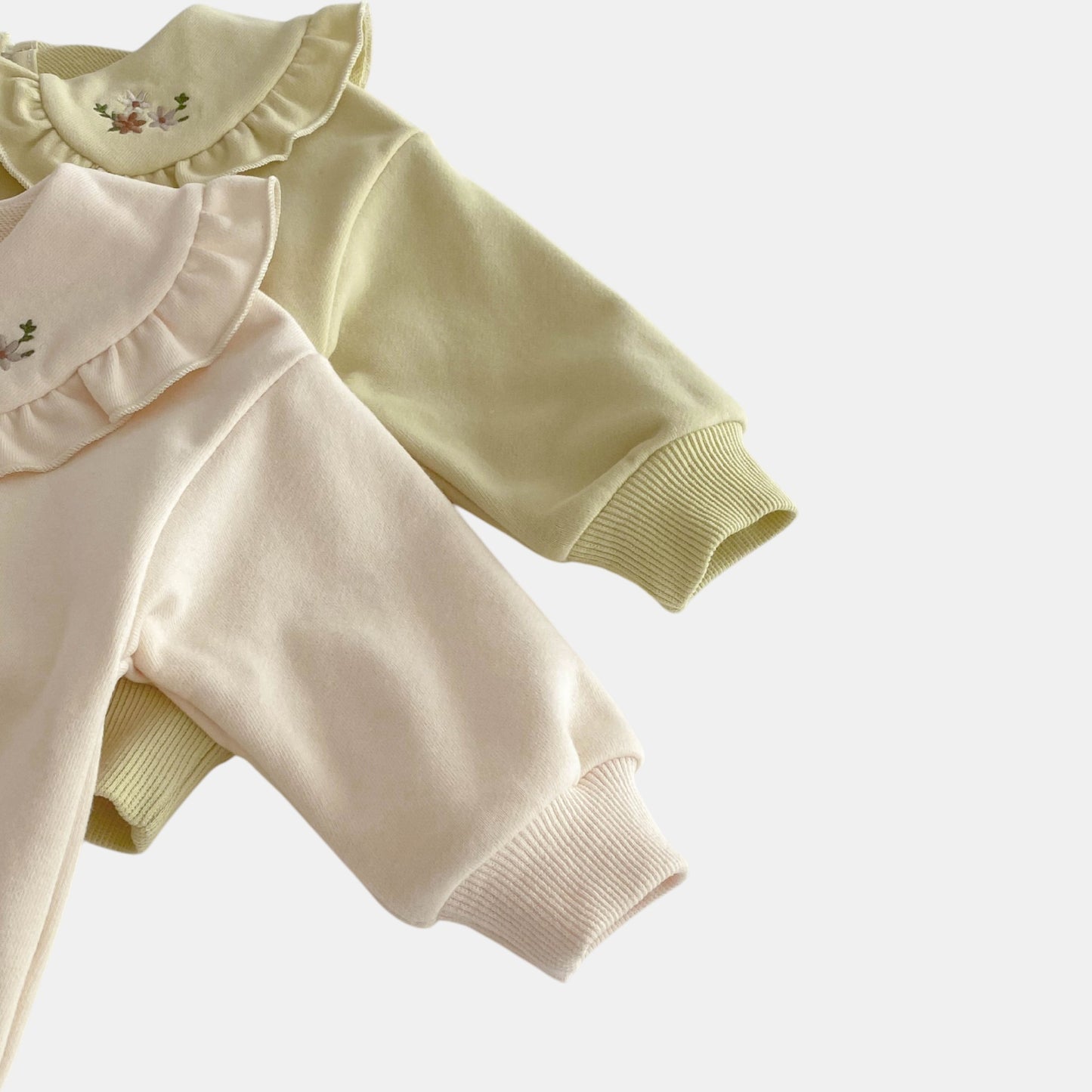 Hana Ruffle Cotton Lounge Set, Light Green (6m-4yrs)