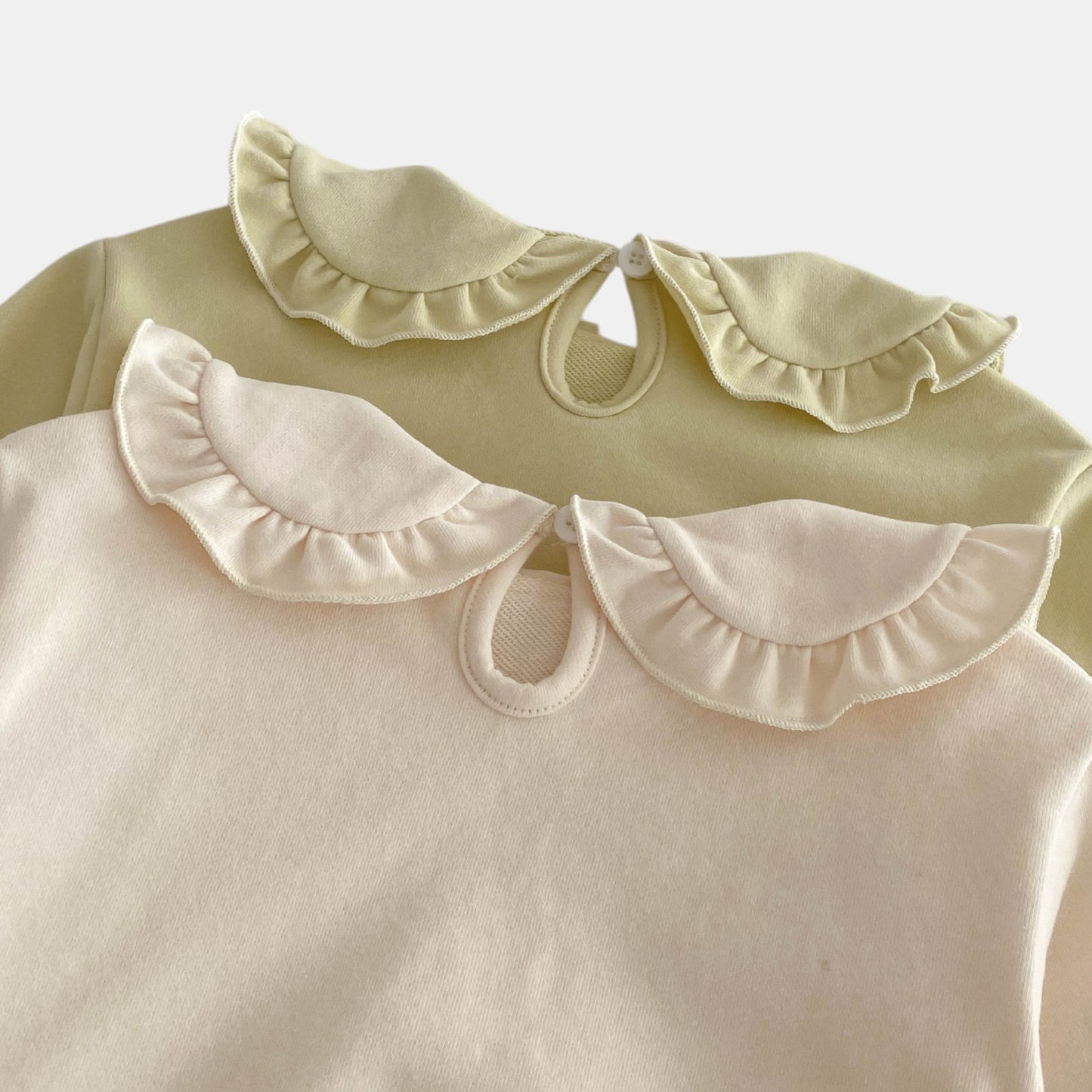 Hana Ruffle Cotton Lounge Set, Light Green (6m-4yrs)