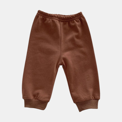 Happy Bear Cotton Lounge Set, Brown (3m-3yrs)