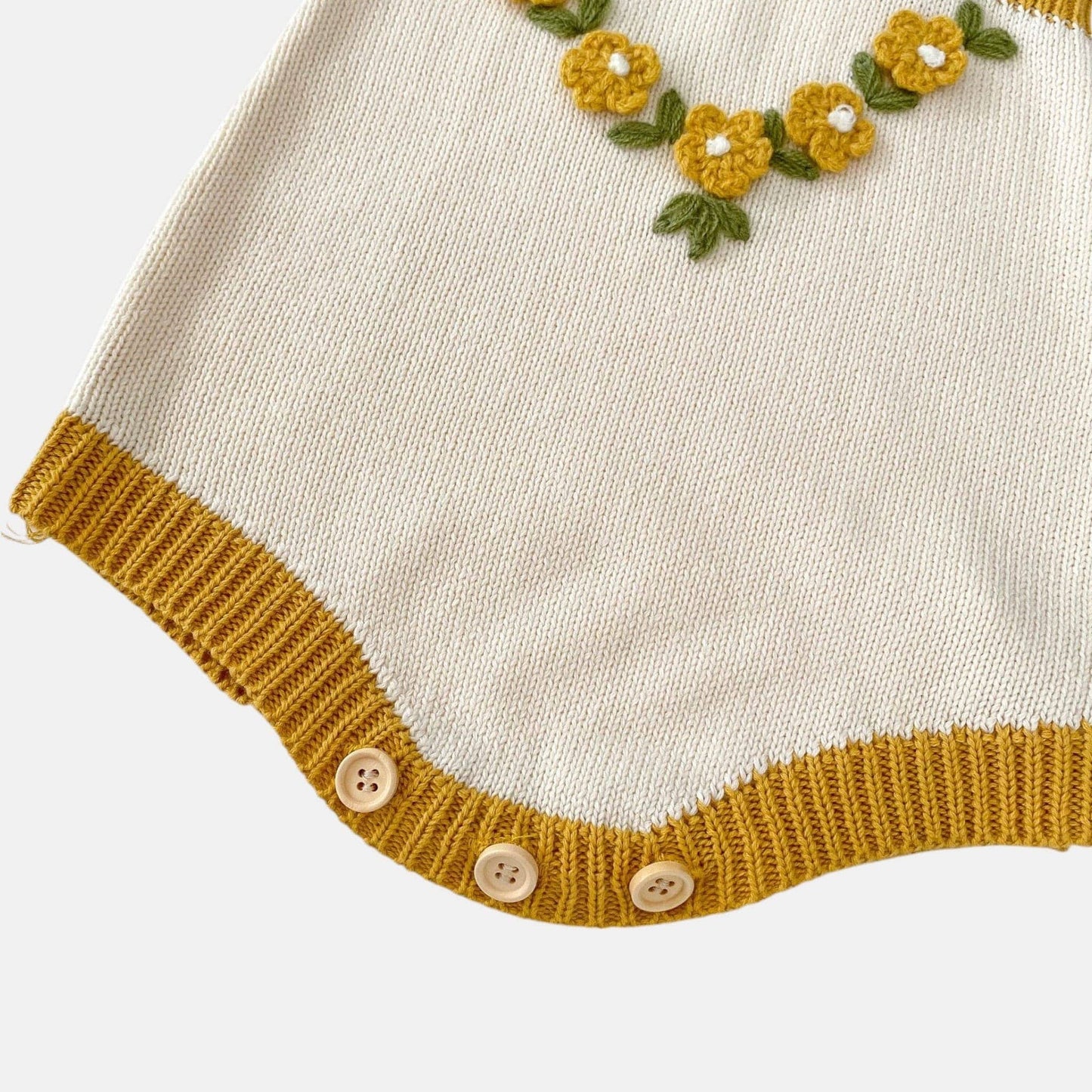 Honey Blossom Cotton Knit Romper (3m-3yrs)