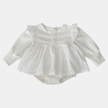 Ines Floral Cotton Romper Dress (3m-24m)