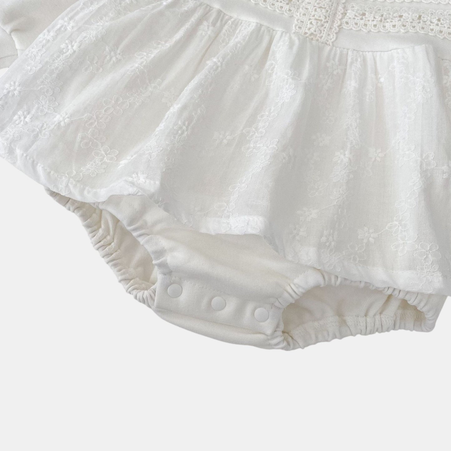 Ines Floral Cotton Romper Dress (3m-24m)