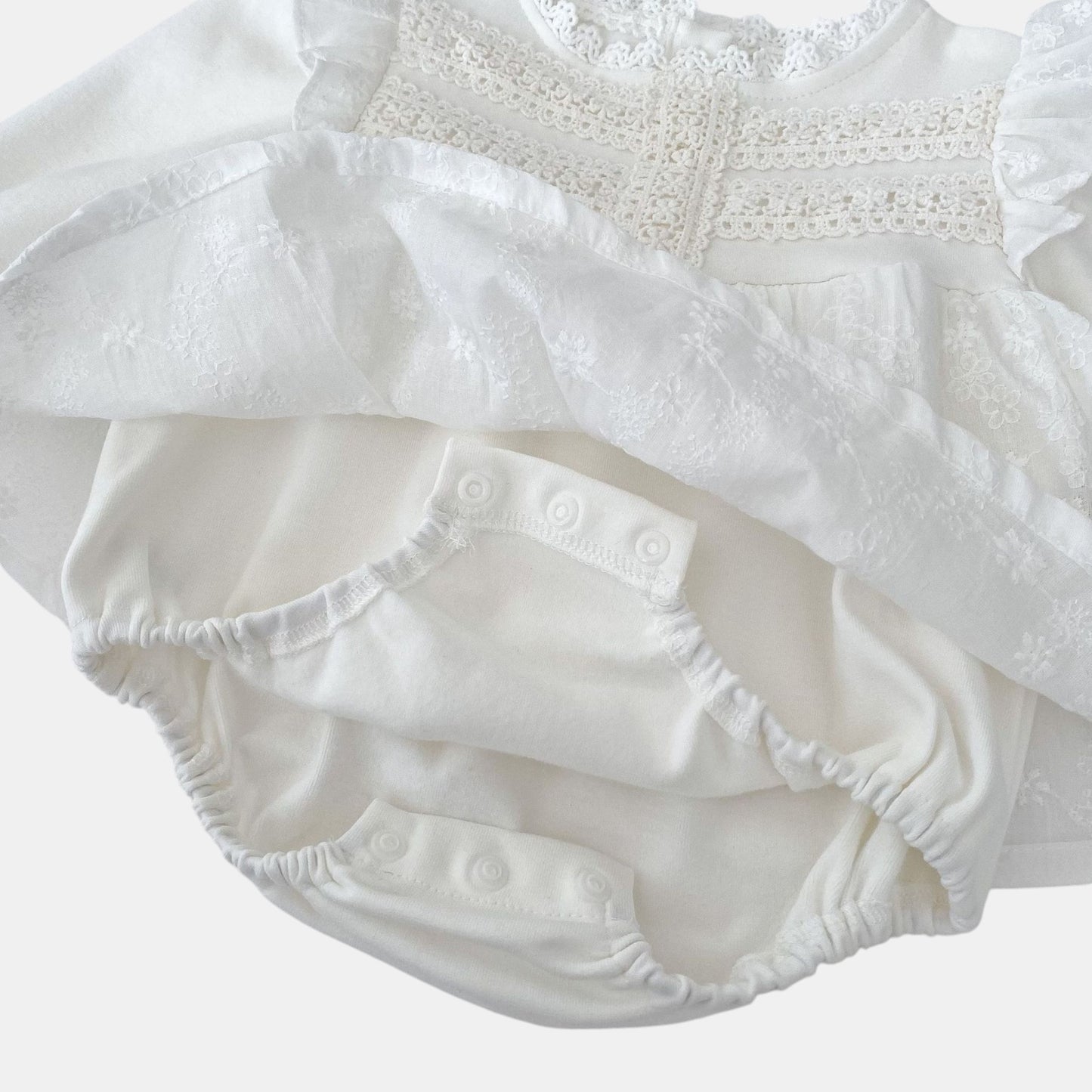 Ines Floral Cotton Romper Dress (3m-24m)