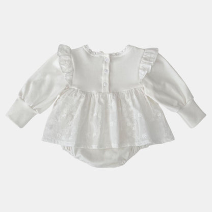 Ines Floral Cotton Romper Dress (3m-24m)