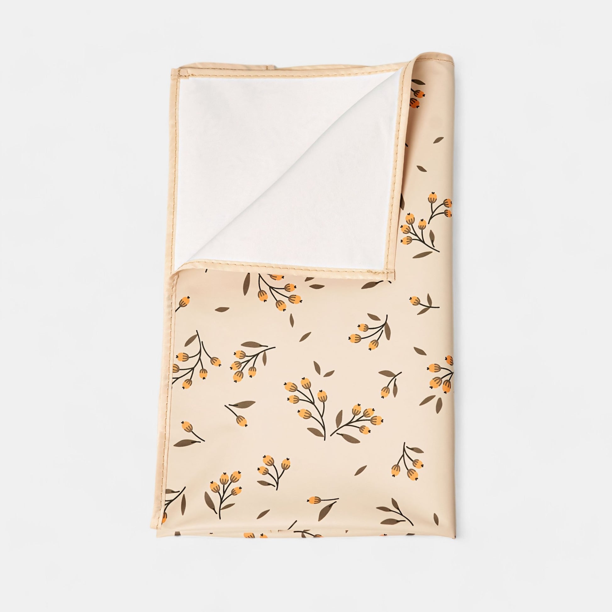 Waterproof Baby Changing Mat, Olives - Bambisserie