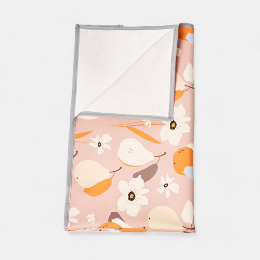 Waterproof Baby Changing Mat, Pear Blossom - Bambisserie