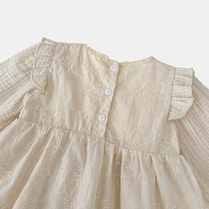 Isla Blossom Cotton Romper Dress (3m-24m)