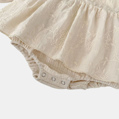 Isla Blossom Cotton Romper Dress (3m-24m)