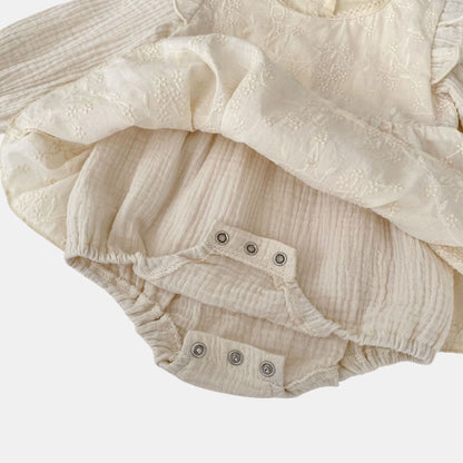 Isla Blossom Cotton Romper Dress (3m-24m)
