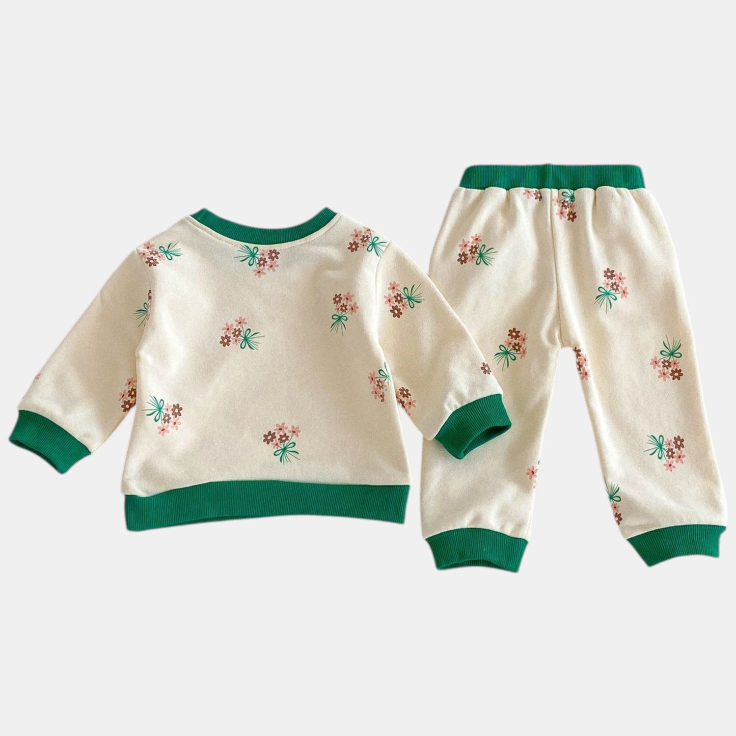 Jade Bouquet Cotton Lounge Set (6m-4yrs)