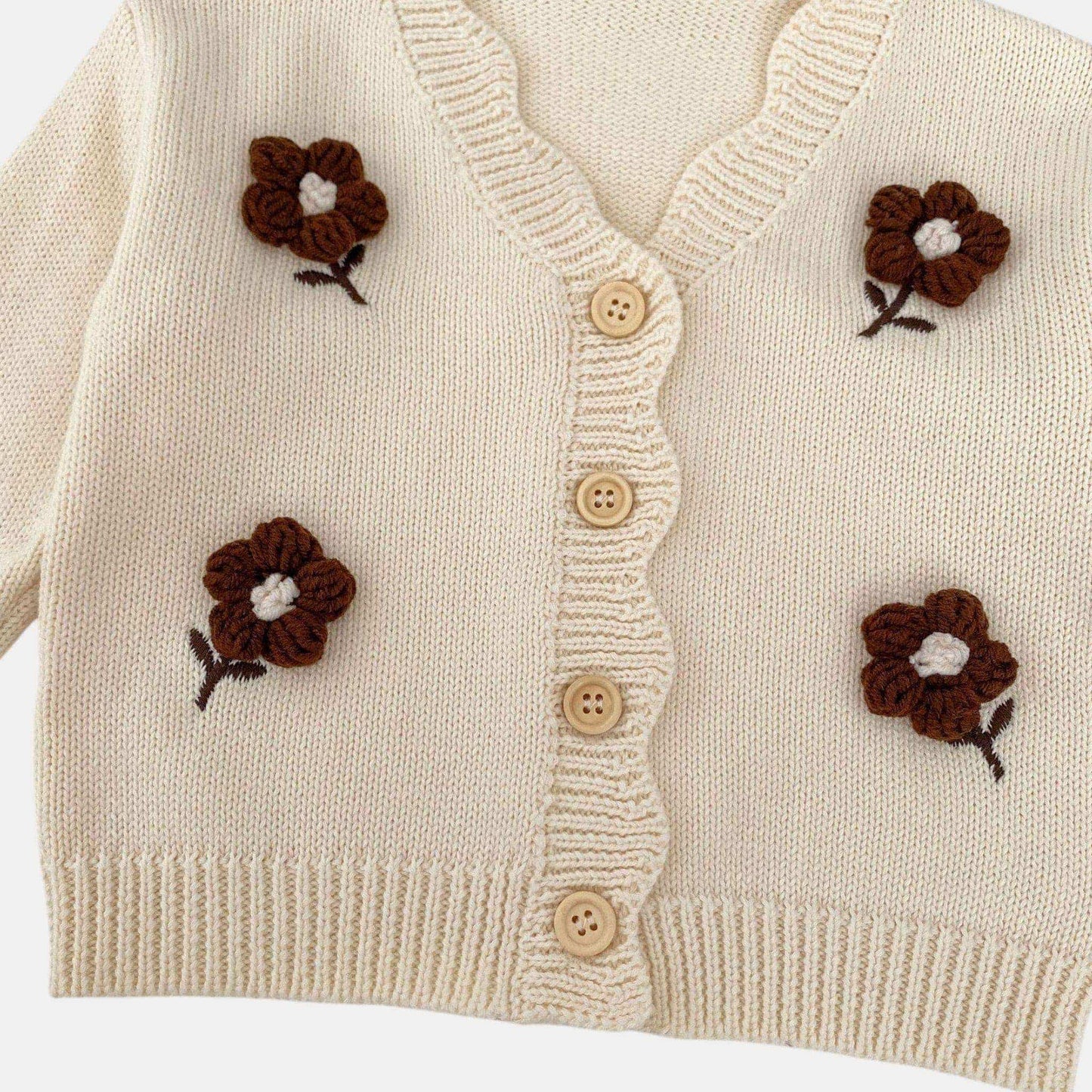 Josie Floral Cotton Knit Cardigan (3m-3yrs)