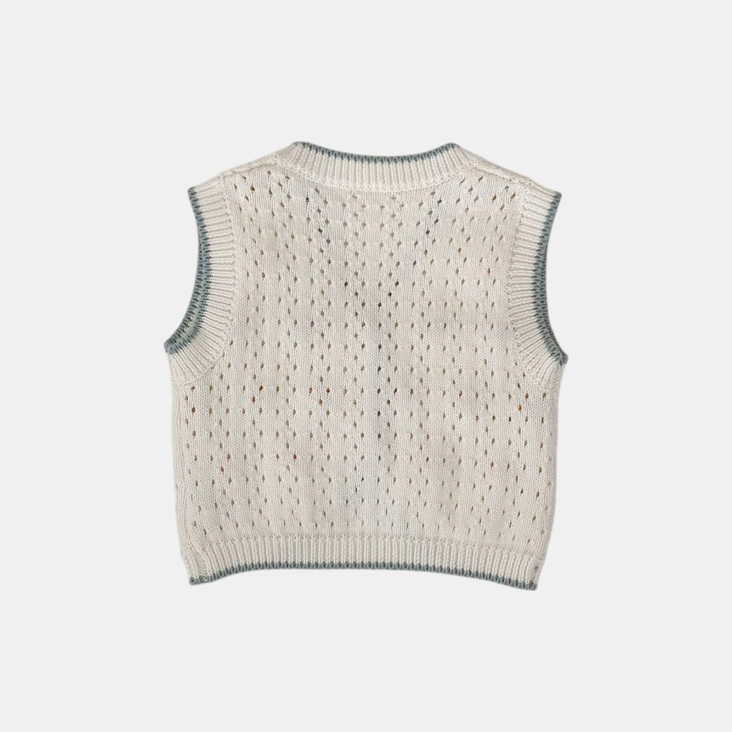 Junia Pom Cotton Knit Vest (3m-3yrs)