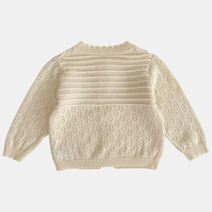Junie Pointelle Cotton Knit Cardigan (3m-3yrs)