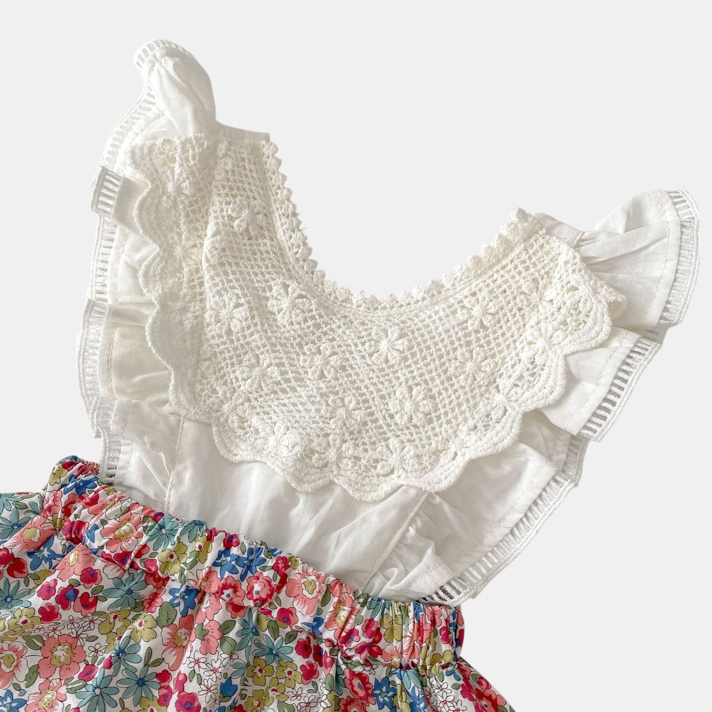 Kimi Floral Cotton Romper Dress (3m-24m)