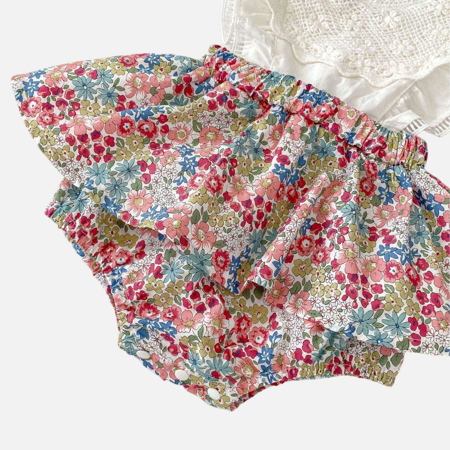 Kimi Floral Cotton Romper Dress (3m-24m)