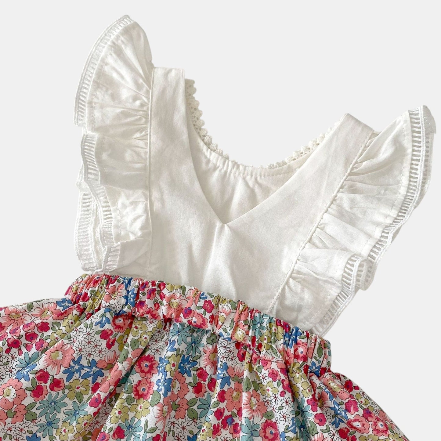Kimi Floral Cotton Romper Dress (3m-24m)