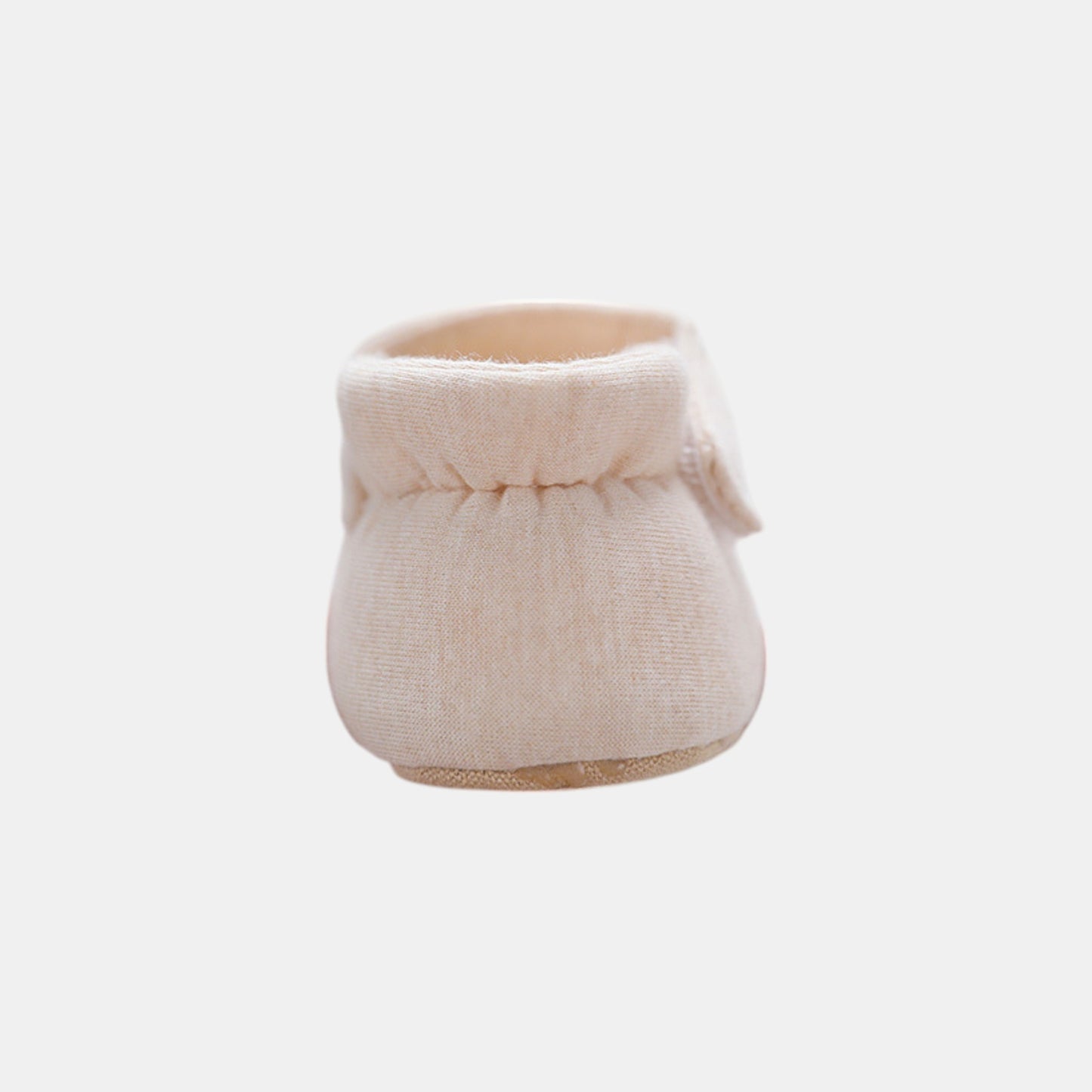 Lamb Embroidered Baby Shoes, Beige (11-13cm)