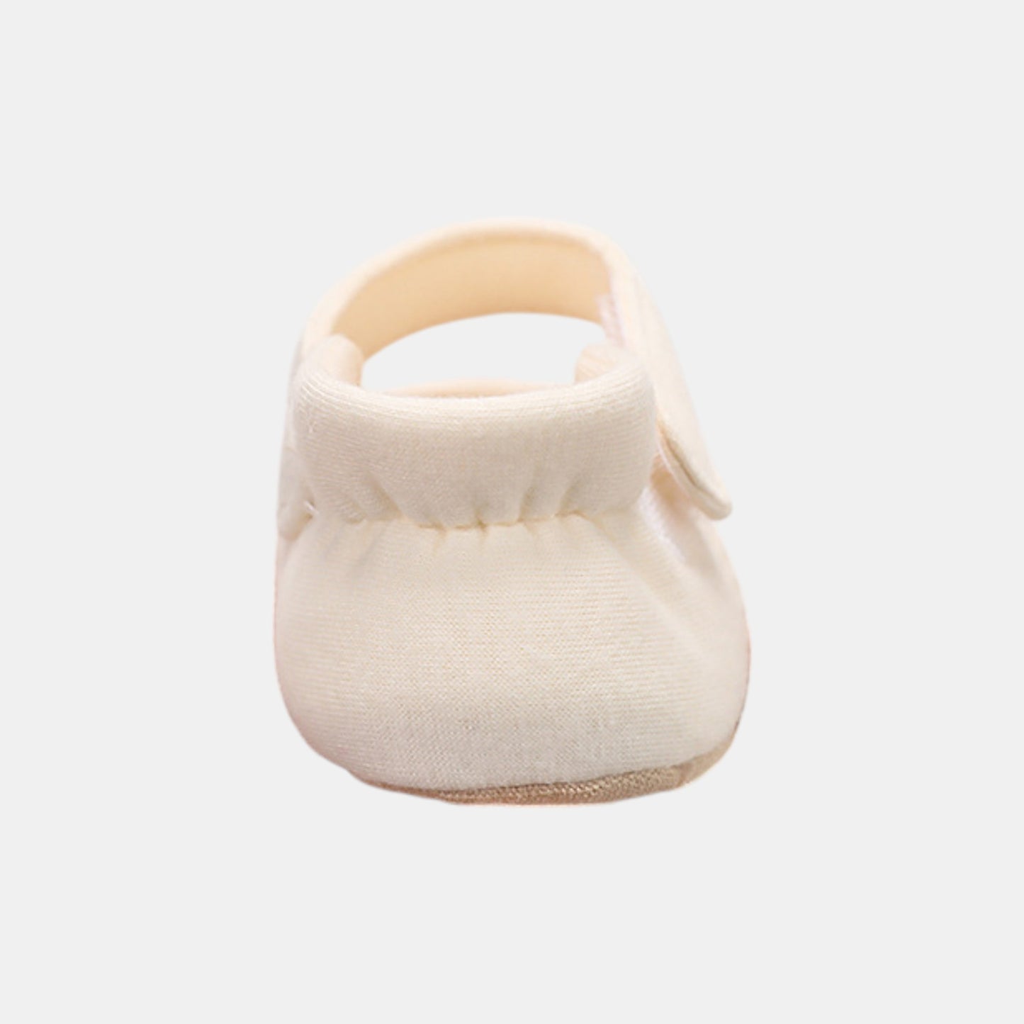 Lamb Embroidered Baby Shoes, Cream (11-13cm)