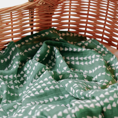 Large Cotton Muslin Baby Swaddle Blanket Set - Urban Boho (3 Pack)