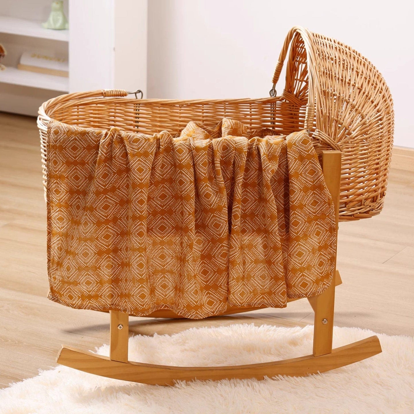 Large Cotton Muslin Baby Swaddle Blanket Set - Urban Boho (3 Pack)