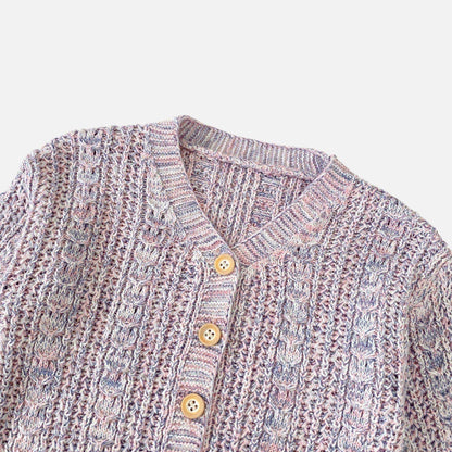 Lavender Blush Cotton Knit Cardigan (3m-3yrs)