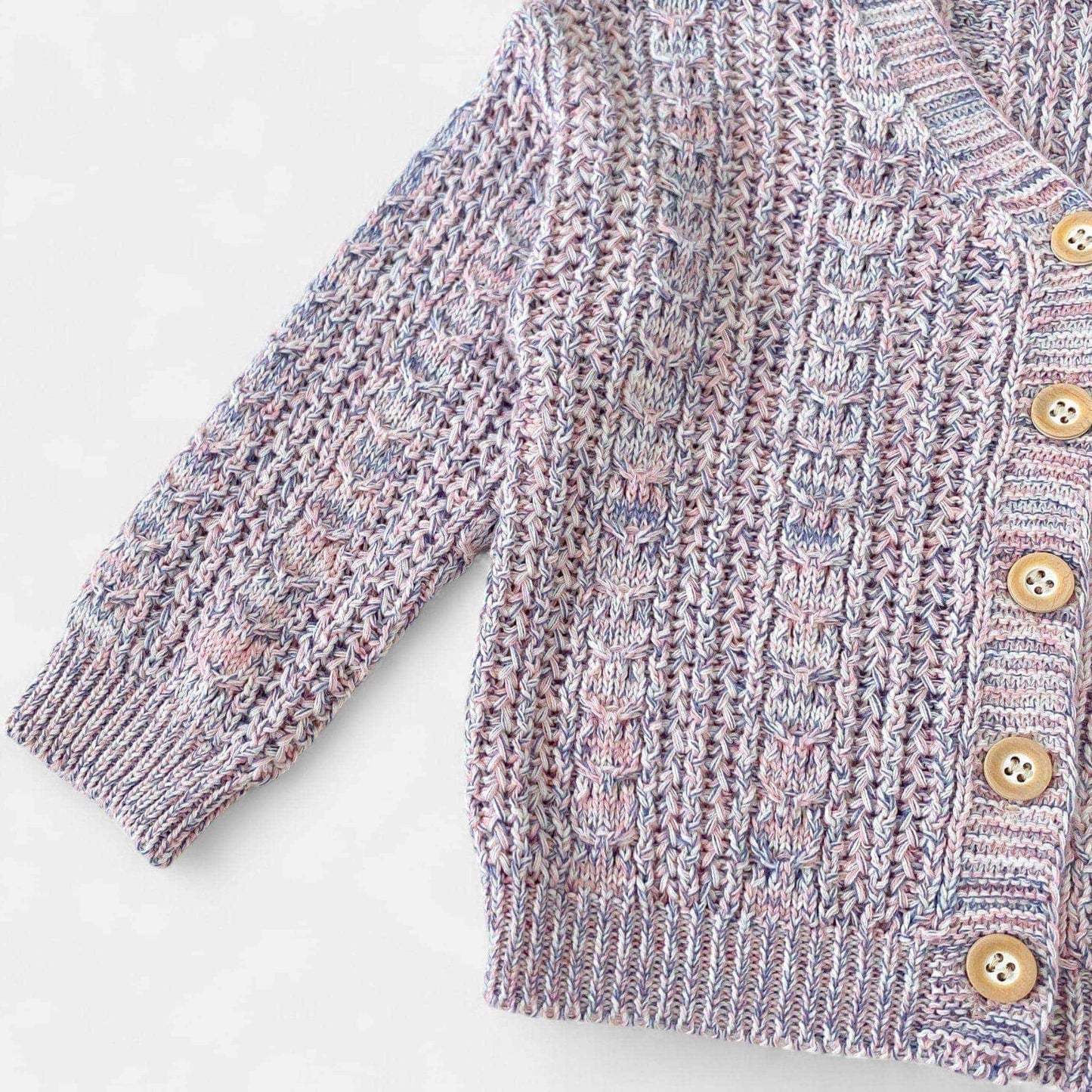 Lavender Blush Cotton Knit Cardigan (3m-3yrs)