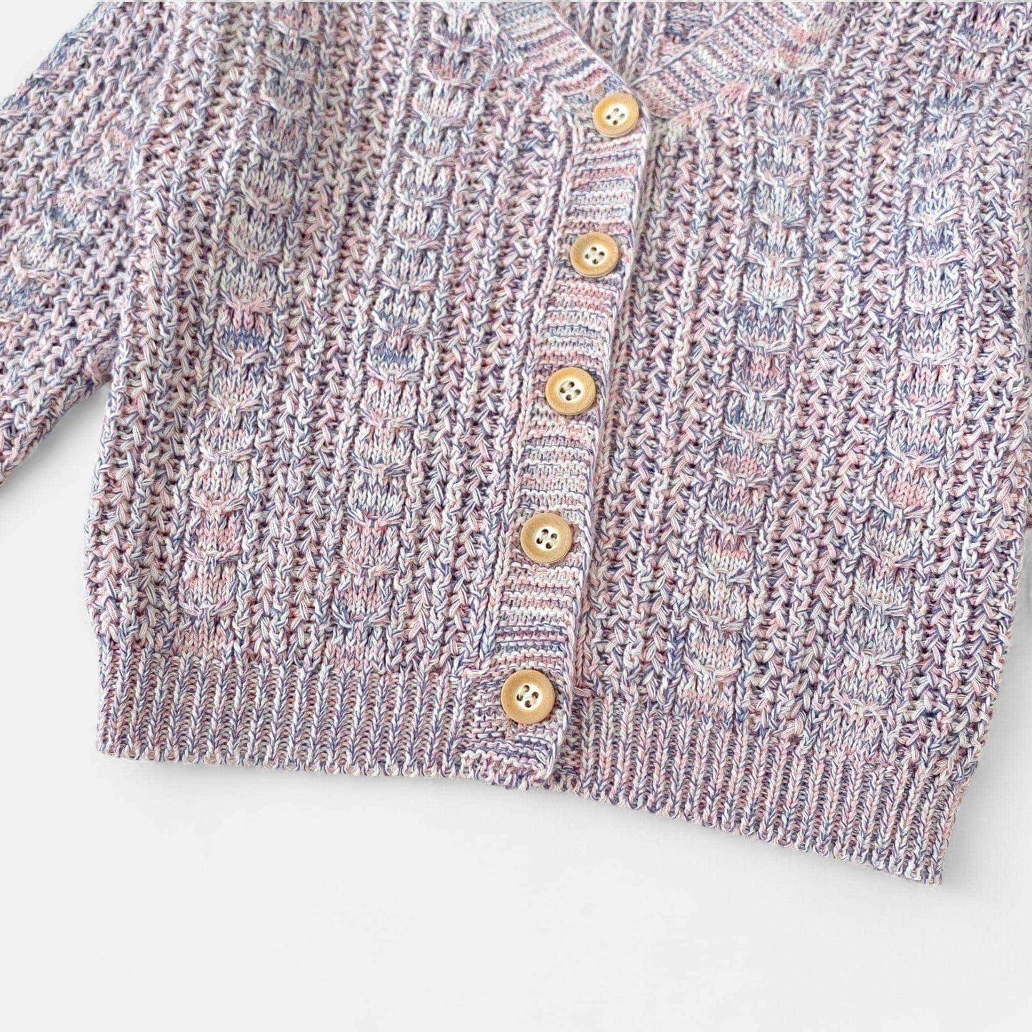 Lavender Blush Cotton Knit Cardigan (3m-3yrs)