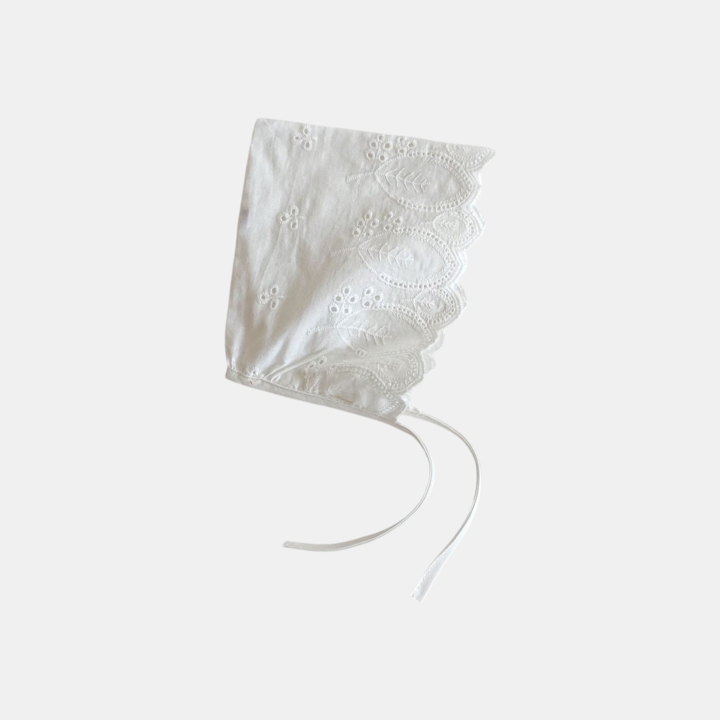 Leaf Blossom Lace Baby Bonnet (0m-3yrs)