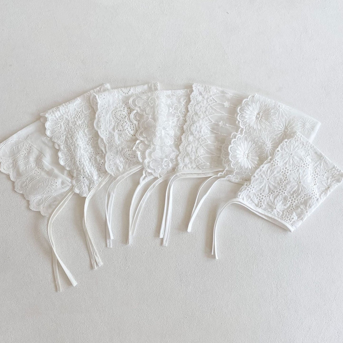 Leaf Blossom Lace Baby Bonnet (0m-3yrs)