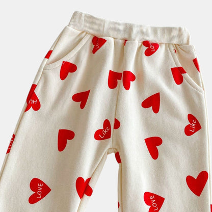 Loving Hearts Cotton Lounge Set (6m-4yrs)