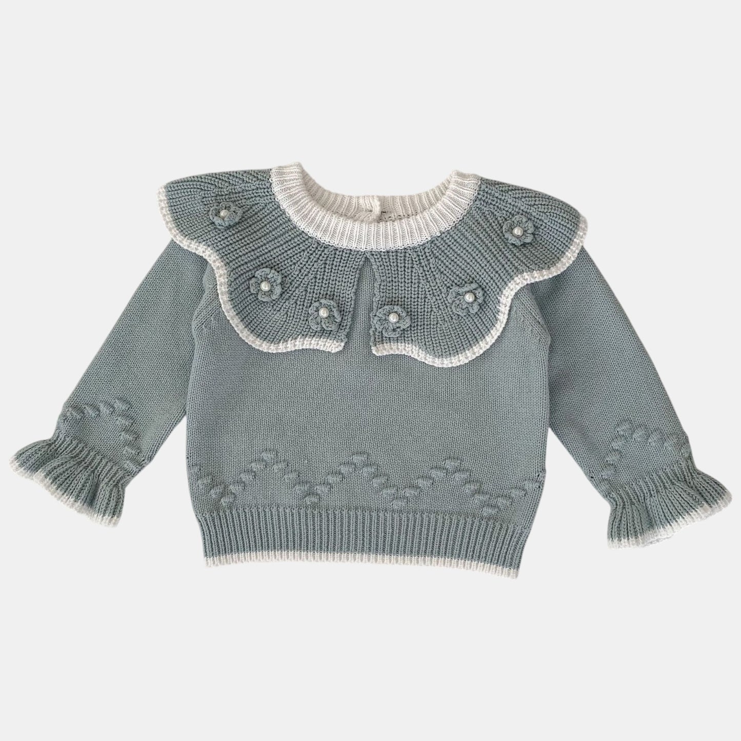 Lulu Petal Cotton Knit Sweater (3m-3yrs)