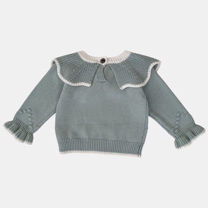 Lulu Petal Cotton Knit Sweater (3m-3yrs)