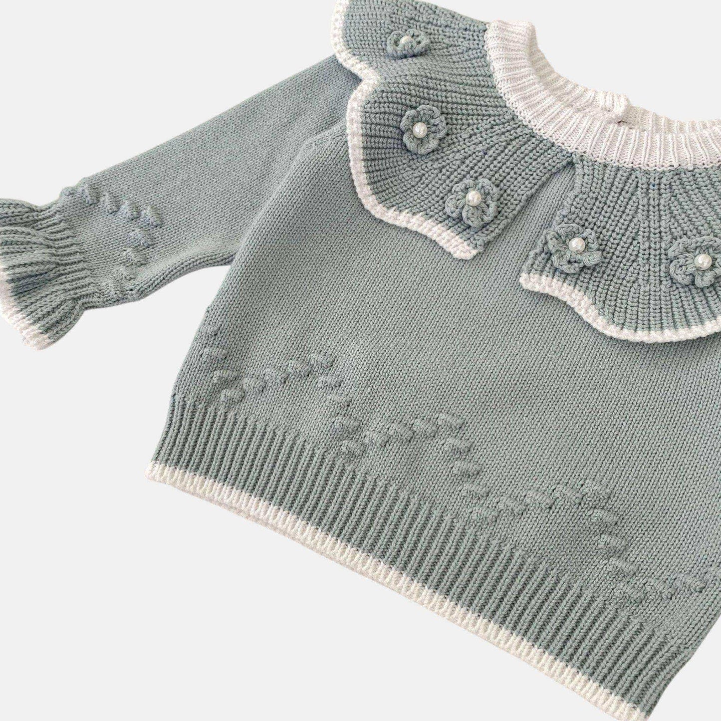Lulu Petal Cotton Knit Sweater (3m-3yrs)