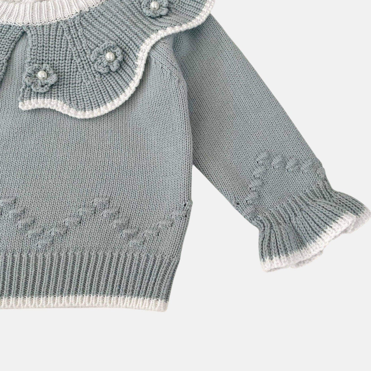 Lulu Petal Cotton Knit Sweater (3m-3yrs)