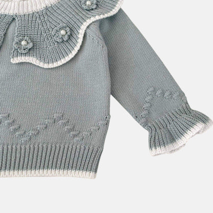 Lulu Petal Cotton Knit Sweater (3m-3yrs)