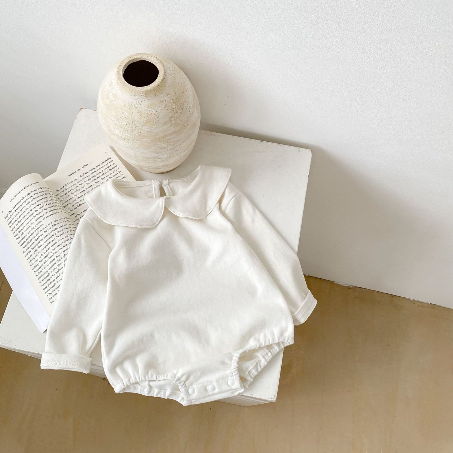 Lume Ivory Essential Cotton Bodysuit (3m-24m)