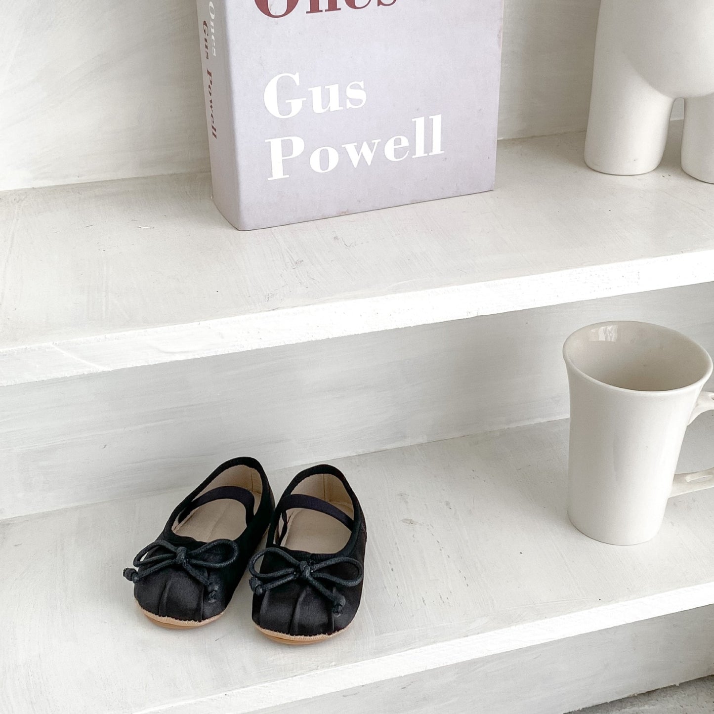 Luxe Bow Baby Shoes, Black (11-13cm)