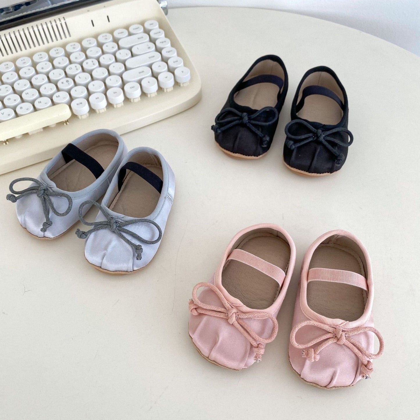 Luxe Bow Baby Shoes, Pink (11-13cm)