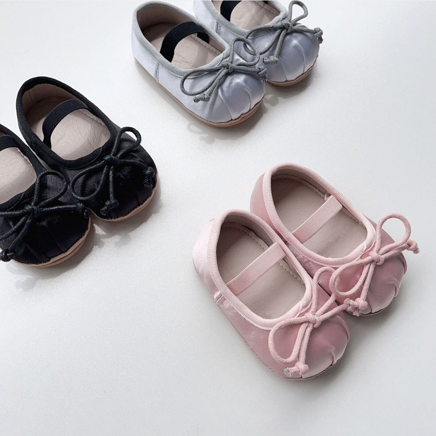 Luxe Bow Baby Shoes, Pink (11-13cm)