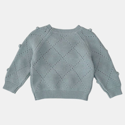 Marina Bow Cotton Knit Sweater (3m-3yrs)