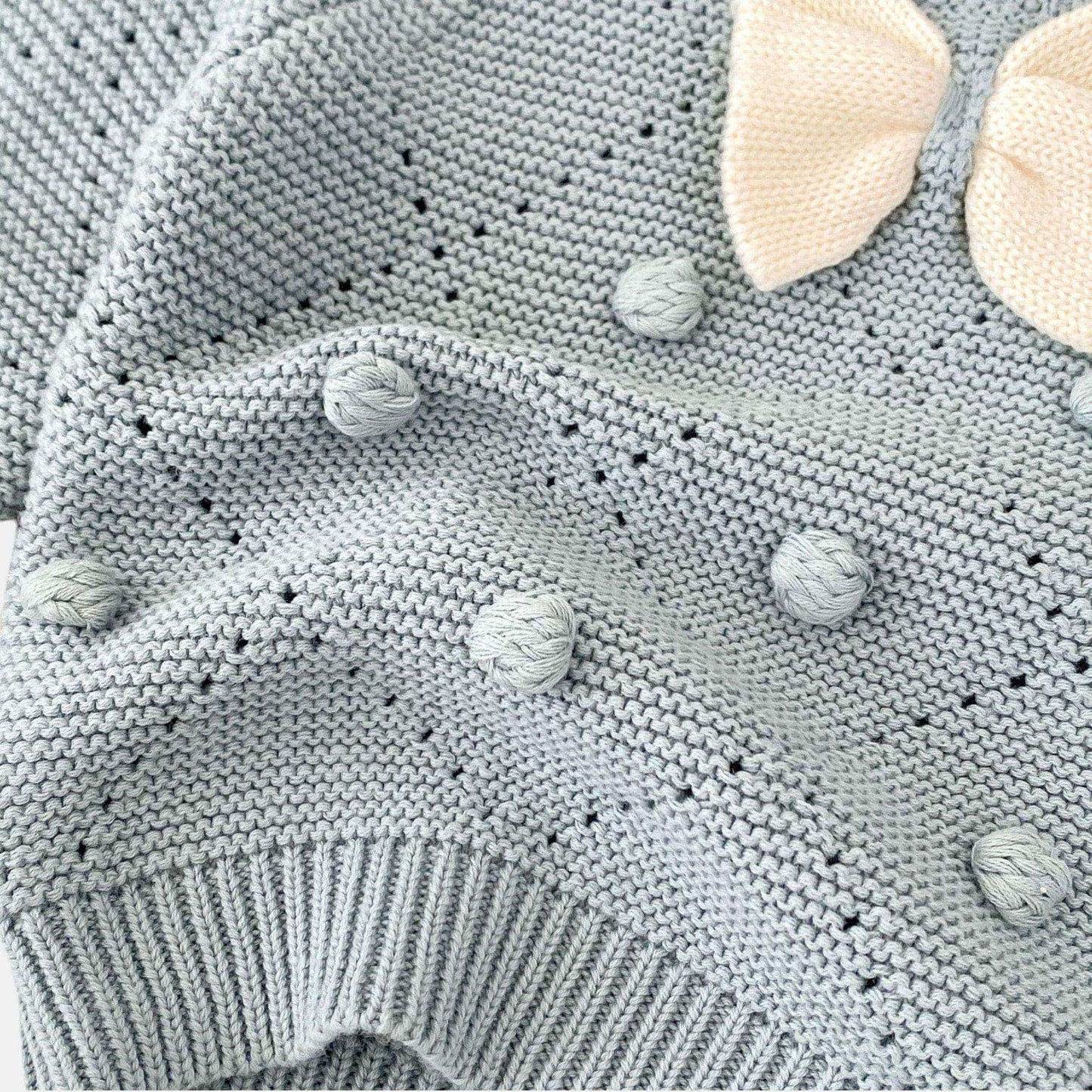 Marina Bow Cotton Knit Sweater (3m-3yrs)