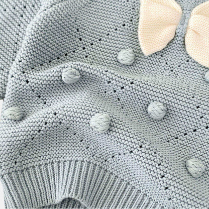 Marina Bow Cotton Knit Sweater (3m-3yrs)