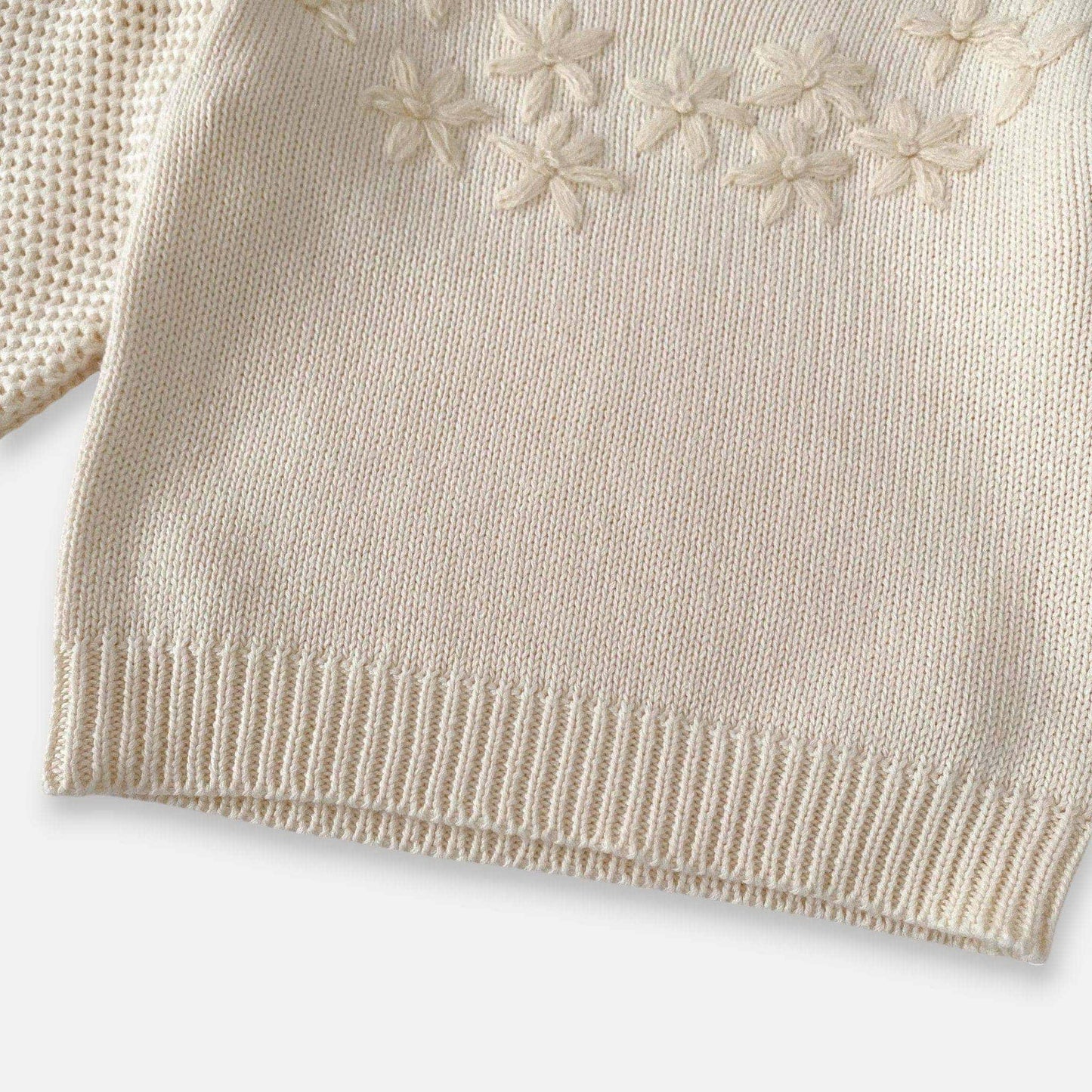 Mirabelle Embroidered Cotton Knit Sweater (3m-3yrs)