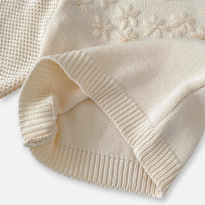 Mirabelle Embroidered Cotton Knit Sweater (3m-3yrs)