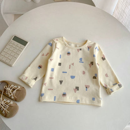 Modern Geo Print Cotton Top (3m-3yrs)