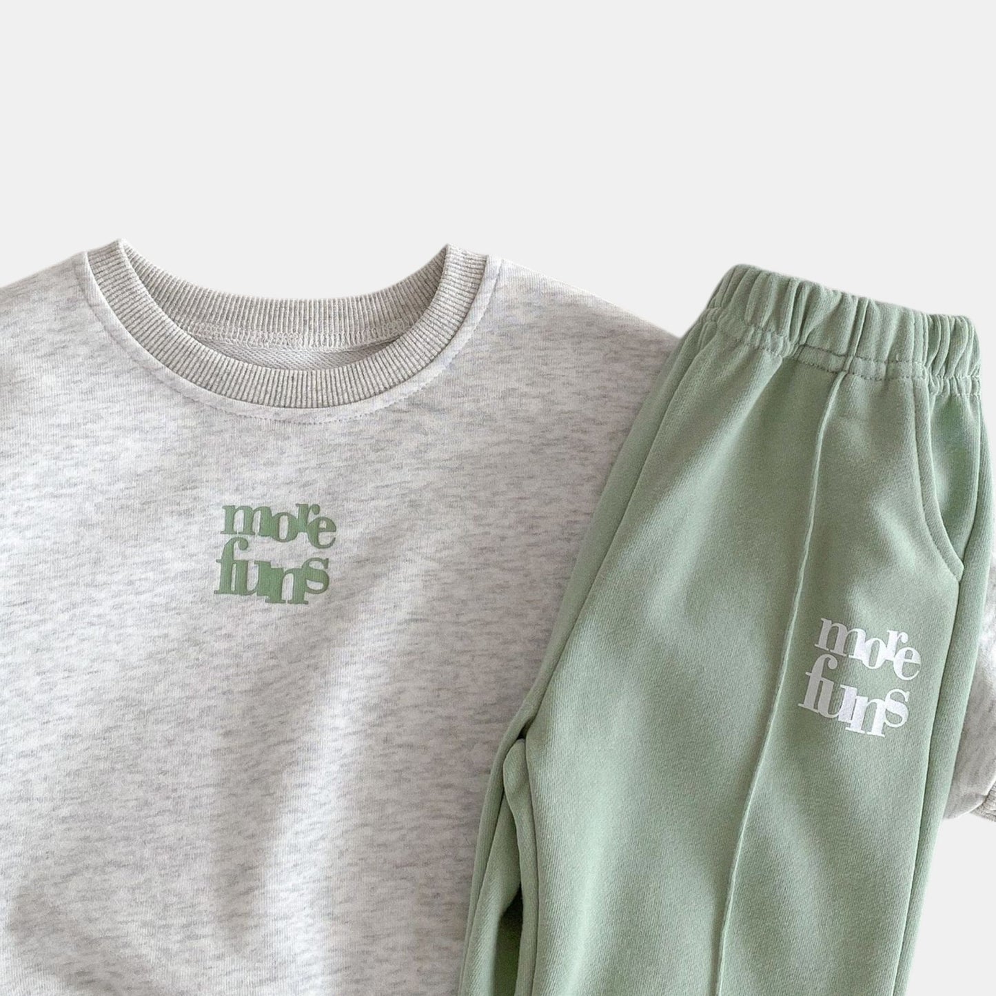 More Funs Cotton Lounge Set, Green (6m-4yrs)