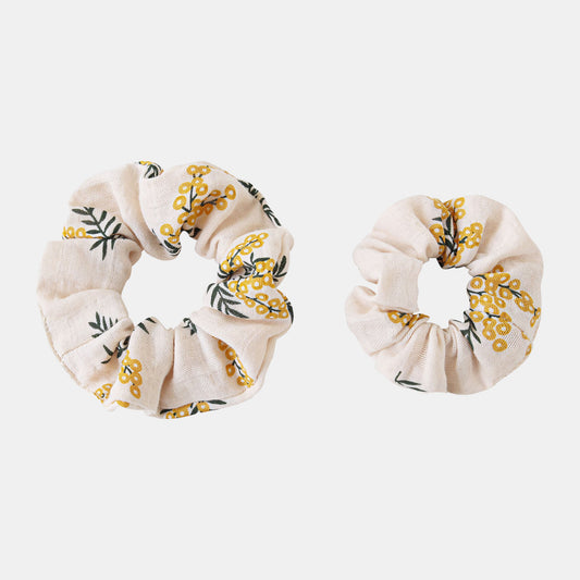 Mother & Daughter Matching Hair Scrunchies, Acacia - Bambisserie